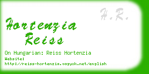 hortenzia reiss business card